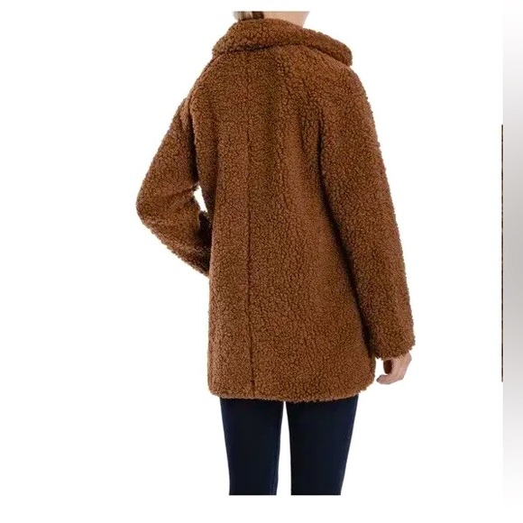 Lucky Brand Teddy Sherpa Pecan/Warm Brown Coat XL NWT - Picture 2 of 6